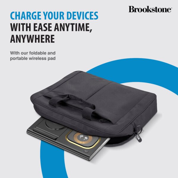 Brookstone 3-in-1 Wireless Charger Stand Fast Charging Station for iPhone 15,14,13,12 Pro Max Series, All iWatch Series, | iPhone Wireless Charging Station…